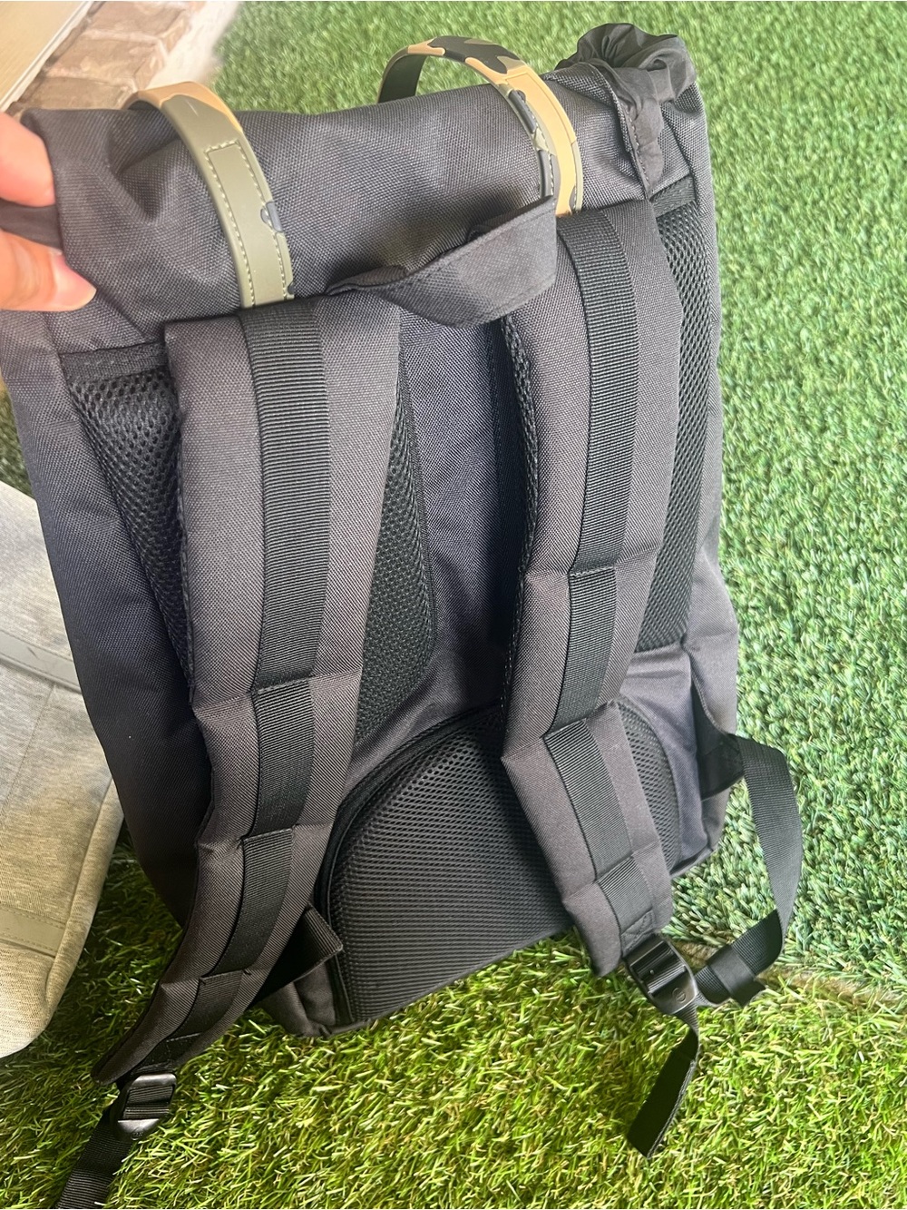 Herschel Supply Company Black Backpack with Camo Strap Accents - Picture 3 of 3